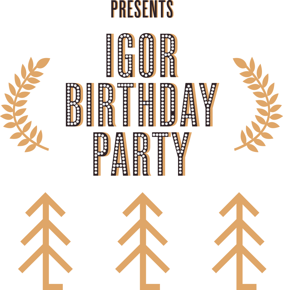 igor birthday party large logo
